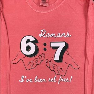 Pink Graphic Long Sleeve Shirt